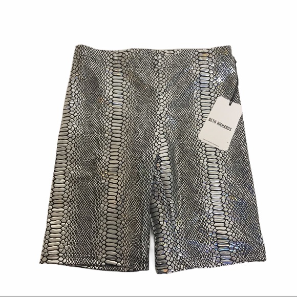 Beth Richards Kim Short Snake Metallic Swim Bottom - Picture 2 of 5